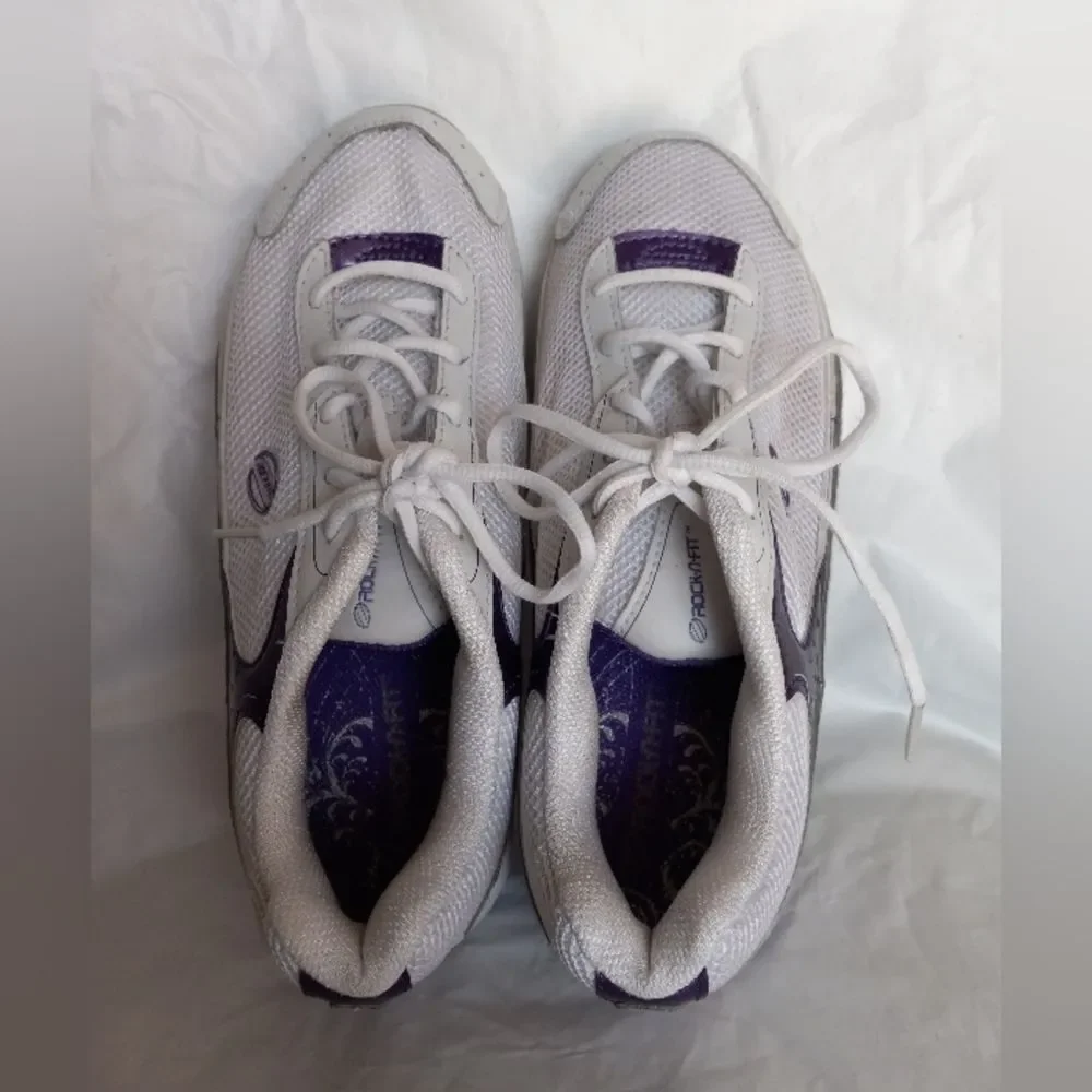 Rock n Fit Women's Purple Rocker Sneakers Size 8